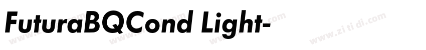 FuturaBQCond Light字体转换